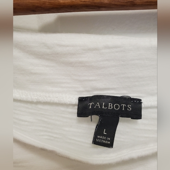 Talbots Square -Neck Tee. - Picture 3 of 5
